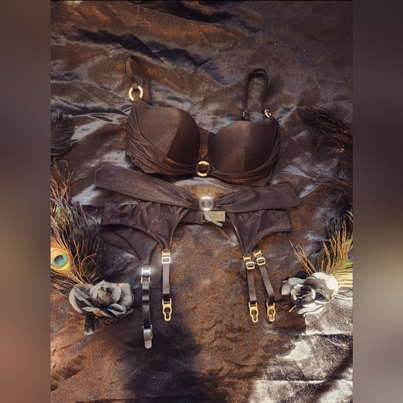 Honey Birdette Natasha Bra & Suspender Set - Picture 3 of 5